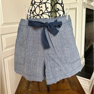 Joe, fresh, cotton, denim, look, casual, short with bow, size medium.